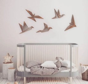 Intra απο ξύλο plywood 3mm-4mm πάχος - Διακόσμηση τοίχου με ξύλινα πουλιά Μοντέρνα τέχνη τοίχων Δίασταση 30x30 cm Intraeaxys-m1d659d7