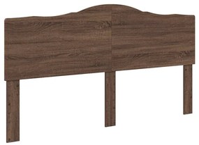 vidaXL Κεφαλάρι με κεφαλάρι Καφέ δρυς 180 cm Επεξεργασμένο ξύλο