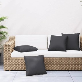 VidaXL Μαξιλάρια Καναπέ 4 τεμ. Μαύρο 40 x 40 εκ. Υφασμάτινα