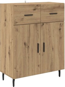 vidaXL Highboard με συρτάρι 2 pcs Artisan Oak Επεξεργασμένο ξύλο