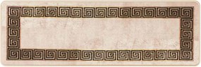 vidaXL Χαλί Runner MARSA Μπεζ και Μαύρο 50 x 150 cm Πολυέστερ και PVC