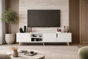 Έπιπλο Τηλεόρασης Λευκό FLEBRO 180x53x30