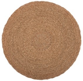 ΧΑΛΙ ΣΤΡΟΓΓΥΛΟ CRATER HM7848 MENDONG GRASS ΣΕ ΦΥΣΙΚΟ ΧΡΩΜΑ Φ120εκ.