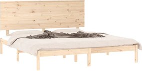vidaXL Πλαίσιο Κρεβατιού 150 x 200 εκ. Μασίφ Ξύλο King Size