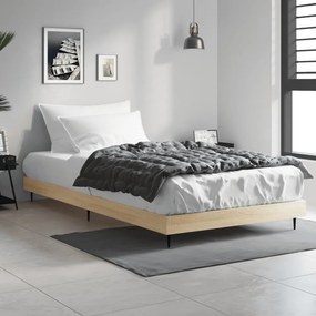 vidaXL Πλαίσιο Κρεβατιού Χωρ. Στρώμα Sonoma Δρυς 100x200εκ Επ. Ξύλο