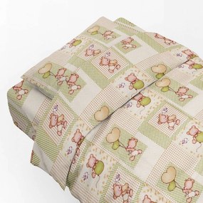 Μαξιλαροθήκη Παιδική Εμπριμέ Baloon 76 Beige DimCol 50Χ70 50x70cm 100% Cotton Flannel