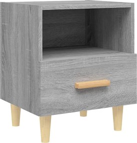 vidaXL Κομοδίνα 2 τεμ. Γκρι Sonoma 40 x 35 x 47 εκ.