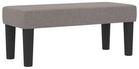 vidaXL Κρεβάτι με ελατήρια με στρώμα Taupe 100 x 200 cm ύφασμα