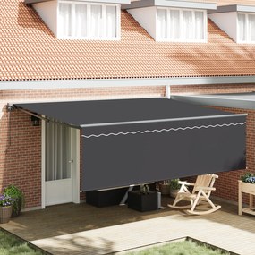 vidaXL Σκηνίτσα Αναδιπλούμενη Ανθρακί Γκρι 450 x 300 εκ