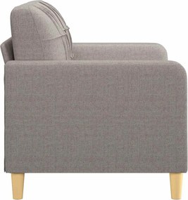 vidaXL Καναπές Διθέσιος Taupe 120 εκ. Υφασμάτινος