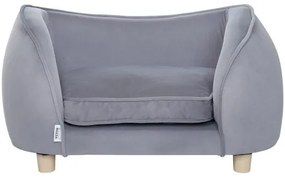 VEVOR Pet Sofa, Dog Couch for Small Dogs and Cats, Soft Velvety Dog Sofa Bed, 66 lbs Loading Cat Sofa, Dark Grey