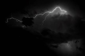 Φωτογραφία Τέχνης lightning in dark sky, CCeliaPhoto, (40 x 26.7 cm)