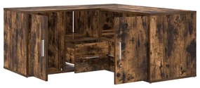 vidaXL Γωνιακό Έπιπλο Καπνιστή δρυς 160x40x45 εκ. από Επεξεργ. Ξύλο