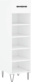vidaXL Παπουτσοθήκη Λευκή 30 x 35 x 105 εκ. από Επεξεργασμένο Ξύλο