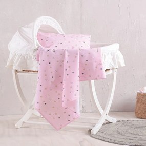 Σεντόνι Βρεφικό Blaze Pink Ρυθμός Λίκνου 80x110cm 100% Cotton