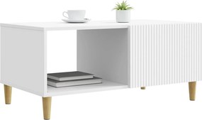 vidaXL Τραπεζάκι σαλονιού Λευκό 90 x 50 x 40 cm Επεξεργασμένο Ξύλο