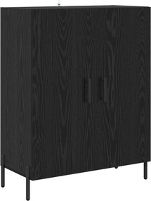vidaXL Highboard Μαύρη Οξυά 69,5 x 34 x 180 εκ. Επεξεργασμένο Ξύλο