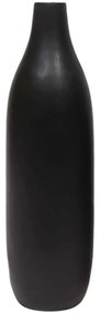 Βάζο Solet 026746 10x10x40cm Black Ξύλο