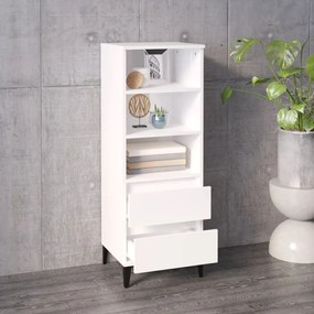 vidaXL Ντουλάπι Γυαλιστερό λευκό 40x36x110 εκ. από Επεξεργασμένο Ξύλο