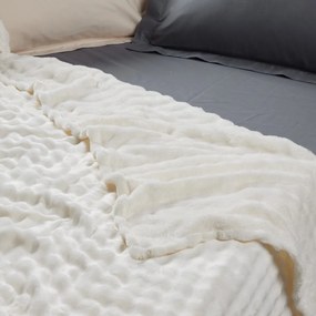 Κουβέρτα Fleece King Size (240x260) Das Home 1369 Ivory