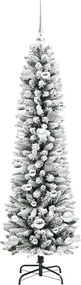 vidaXL Τεχνητό Χριστουγεννιάτικο Δέντρο με 150 LED Λευκό 150 cm