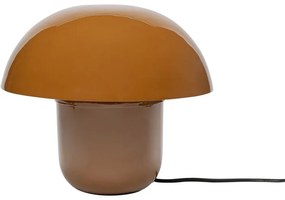Φωτιστικό Επιτραπέζιο Mushroom Μεταλλικό Καφέ/Πορτοκαλί 29x29x27εκ. - Καφέ