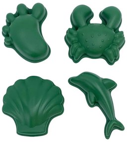 Scrunch Καλούπια Από Ανακυκλώσιμη Σιλικόνη Dark Moss Green 4Τμχ SCR-1100413