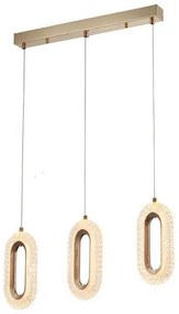 Φωτιστικό Οροφής Τρίφωτο LED Eurolamp Kriko 144-16061