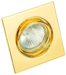 Χωνευτό Σποτ Φωτιστικό Οροφής 1XGU10 μεταλλικό 43278 Inlight-43278-Χρυσό-Χρυσό 43278-Χρυσό