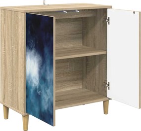 vidaXL Πλαϊνό γραφείο RAALTE Sonoma 69 x 33 x 75 εκ.
