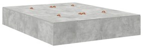 vidaXL Κρεβάτι αποθήκευσης  Γκρι σκυρόδεμα 140x190 εκ.