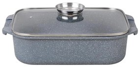 Γάστρα Εμαγιέ Ορθογώνια (34.5x24.5x10.2) Maxhome Marble Grey XB-60535