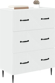 vidaXL Ντουλάπι με Συρτάρια Λευκό 66 x 34,5 x 89,5 εκ