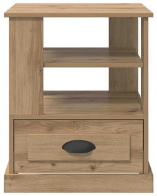 vidaXL Κομοδίνο artisan δρυς 50 x 50 x 60 cm Επεξεργασμένο ξύλο