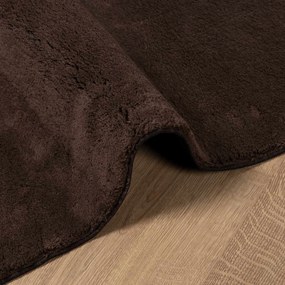 vidaXL Χαλί HUARTE Καφέ 100 x 200 cm 100% Πολυεστέρας Επίπεδος