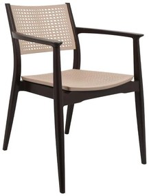 Outdoor Chair &quot;Best&quot; Fylliana Brown - Beige 57,5x55x80 cm