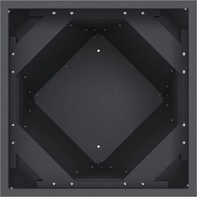 vidaXL Γλάστρα Ανθρακί 50 x 50 x 75 cm Ατσάλι