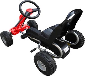 vidaXL Go Kart με Πετάλια Κόκκινο