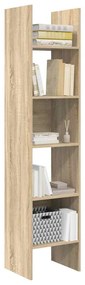 vidaXL Βιβλιοθήκη Χρώμα Sonoma Δρυς 40 x 35 x 180 εκ. από Επεξ. Ξύλο