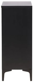 Σιφονιέρα Dallas G102, Μαύρο, Με συρτάρια, Αριθμός συρταριών: 4, 98x78x40cm, 26 kg | Epipla1.gr