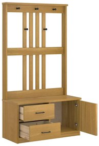 vidaXL Δέντρο χωλ "SANDNES" 87x40x159,5 εκ. Πεύκο μασίφ ξύλο