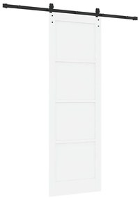 vidaXL Συρόμενη Πόρτα Λευκό και μαύρο 78 x 232 cm