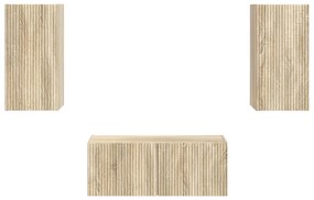 vidaXL Σετ επίπλου τηλεόρασης 2 pcs Δρύς Sonoma Επεξεργασμένο ξύλο