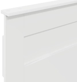 vidaXL Κεφαλάρι με κεφαλάρι Λευκό 75 cm Επεξεργασμένο ξύλο