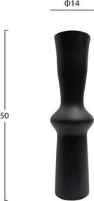 ΕΠΙΤΡΑΠΕΖΙΟ ΚΕΡΑΜΙΚΟ ΔΙΑΚΟΣΜΗΤΙΚΟ SCEPTER HM4637.02 ΜΑΥΡΟ ΜΑΤ Φ14x50Υεκ