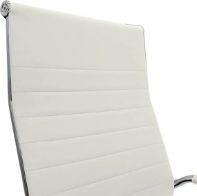 Καρέκλα γραφείου διευθυντή Valter pakoworld λευκό pu 55.5x58x108εκ