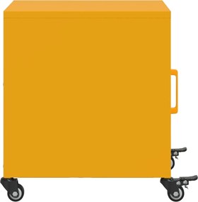 vidaXL Κομοδίνα 2 τεμ. Μουσταρδί 36x39x43,5 εκ. από Χάλυβα