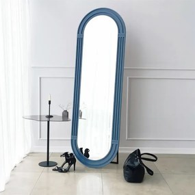 Stewehome Καθρέπτης με Στηριγμένο Στήριγμα ΜΠΛΕ 55x170 cm