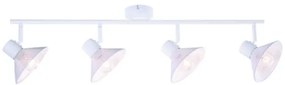 Πλαφονιέρα 4ΦΩΤΟ Φωτιστικό Οροφής 75X13X19CM PALOMA Aca-TNK2834SW-Λευκό TNK2834SW