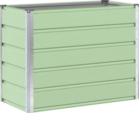 vidaXL Γλάστρα Παστέλ Πράσινο 100 x 50 x 77 εκ Επικαλυμμένος Χάλυβας